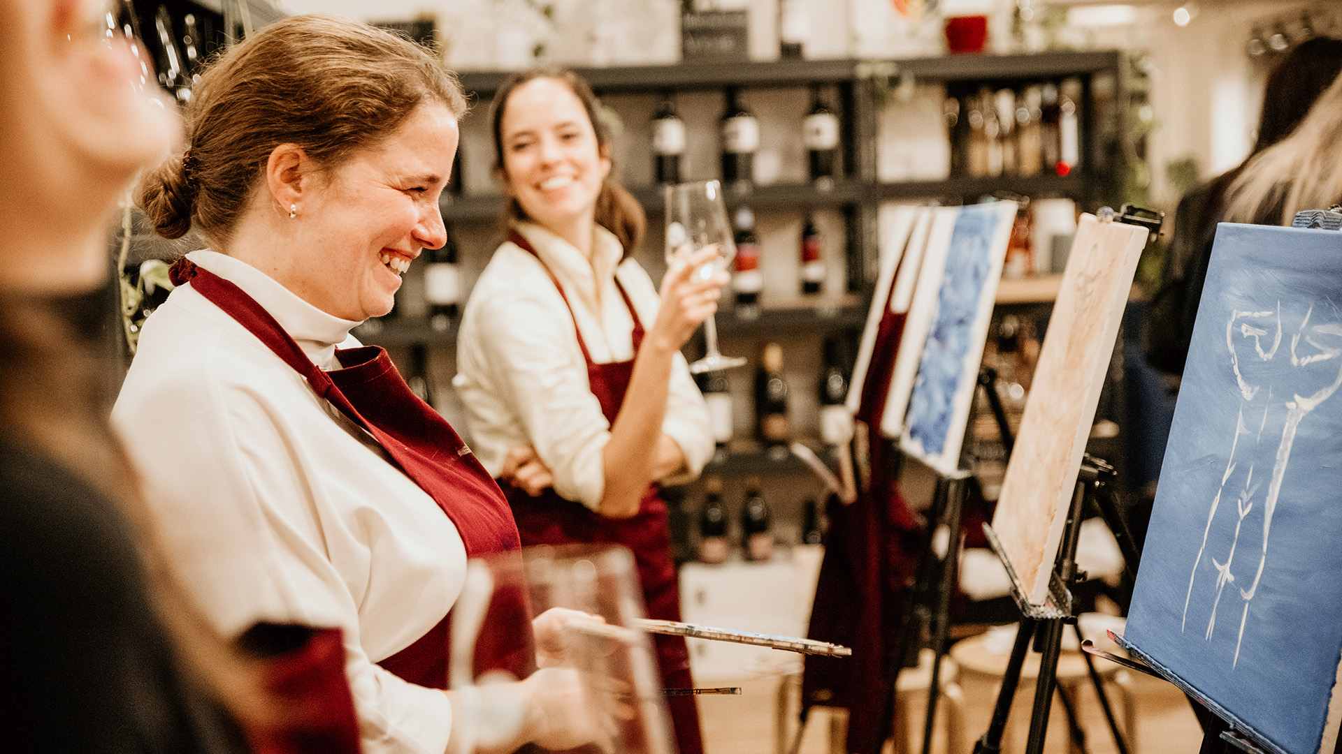Aktmalerei München mit Weintasting