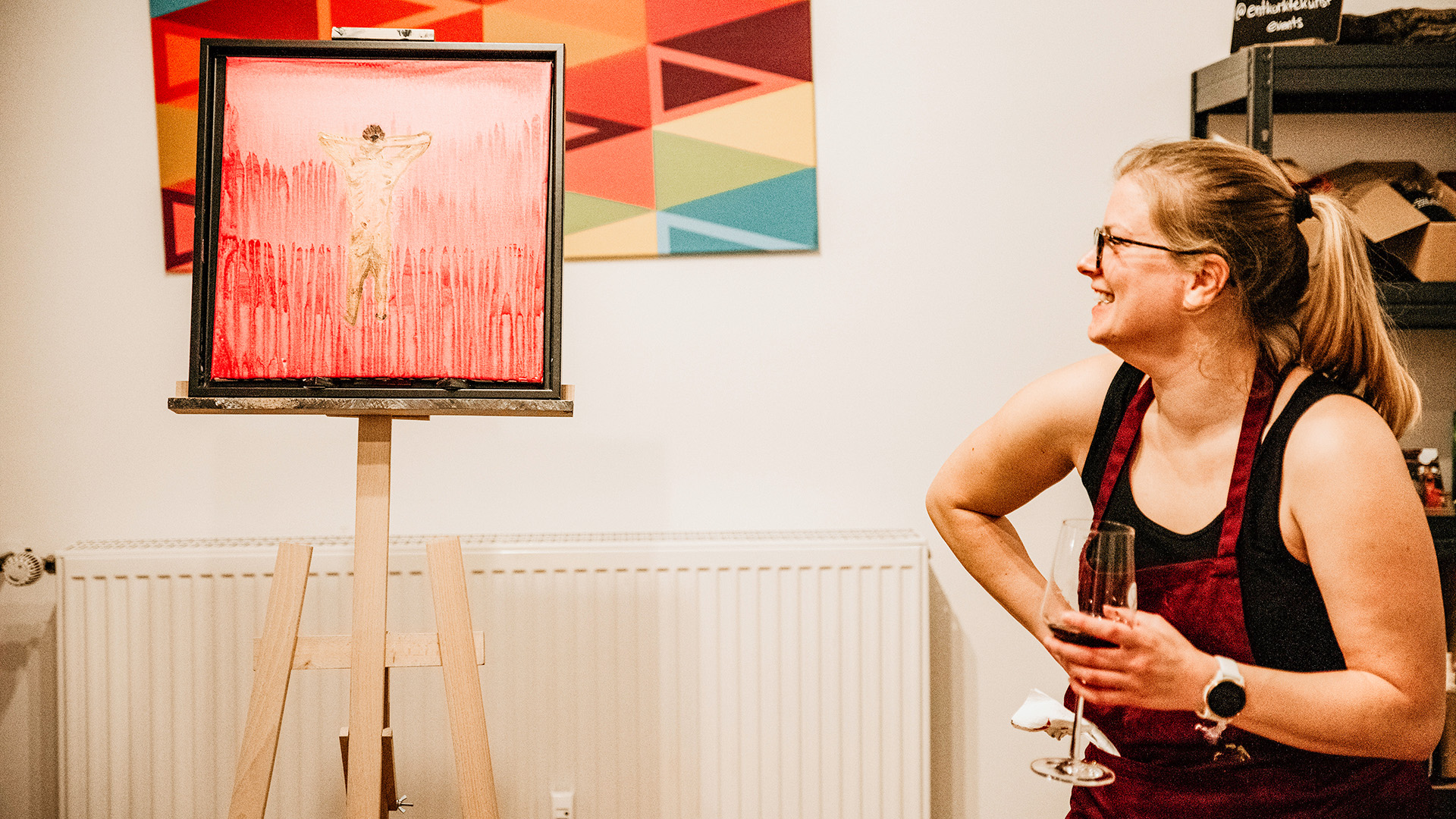 Aktmalerei mit Weintasting Hamburg