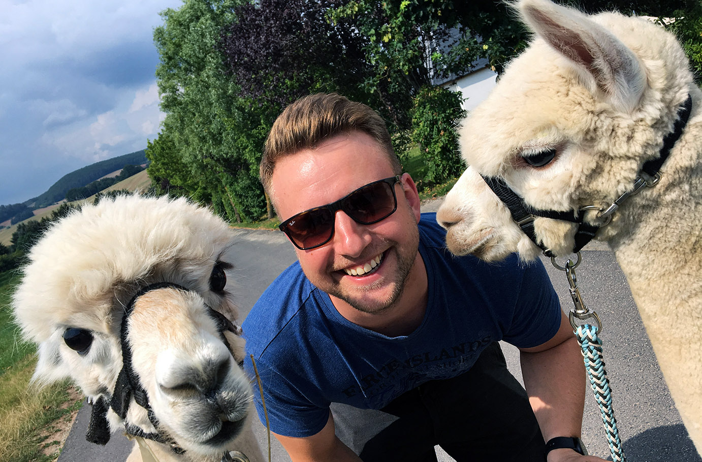 Außergewöhnlich Übernachten mit Alpakawanderung in Heilbad Heiligenstadt für 2