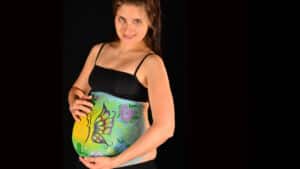 Babybauch Bodypainting Farchant