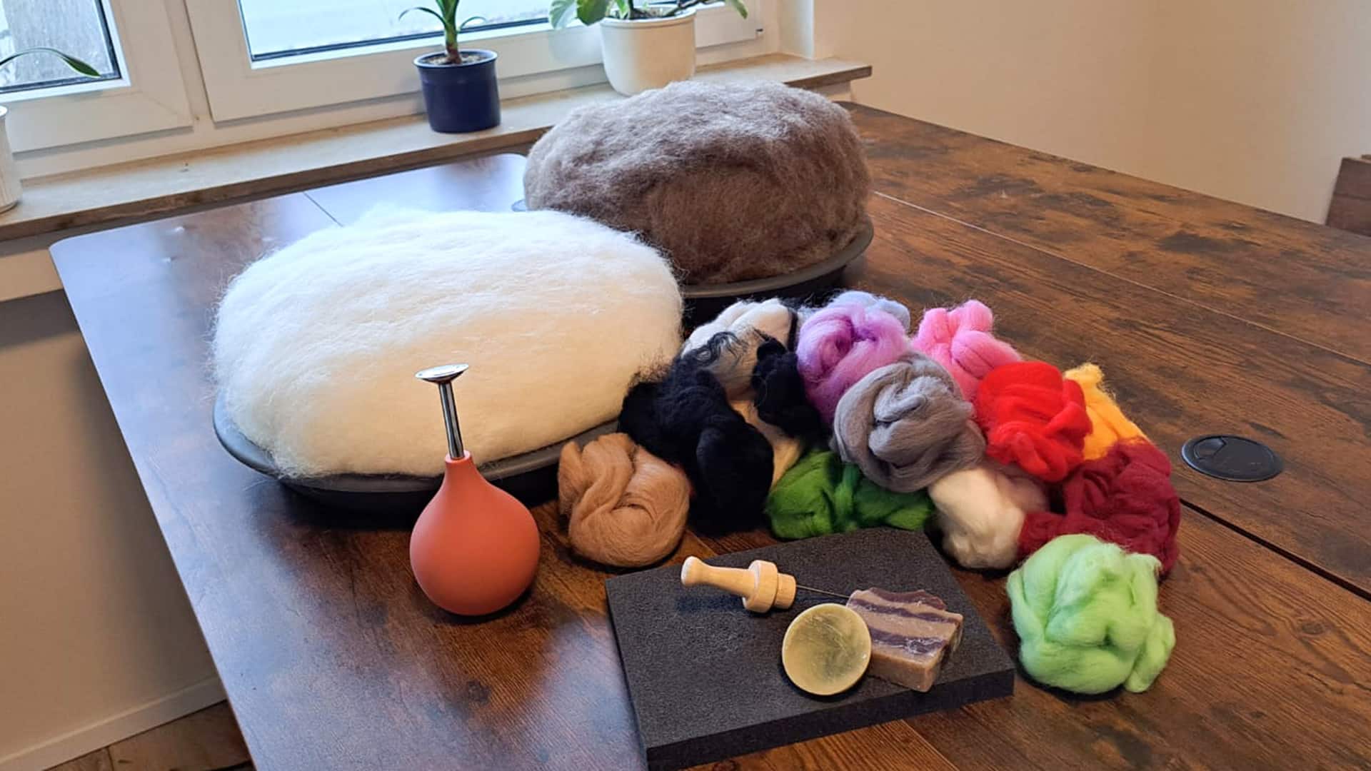 Filzen mit Alpakawolle Petershagen