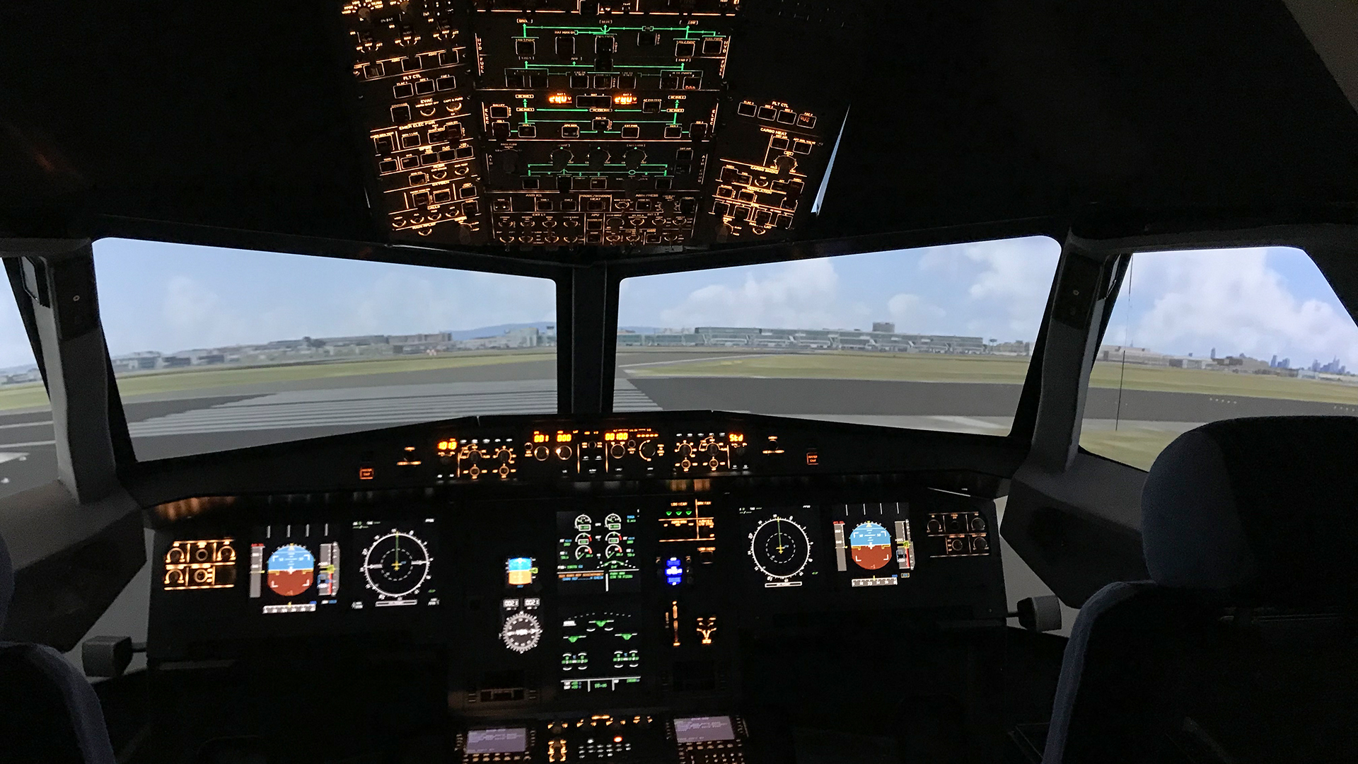 Flugsimulator Gensingen (A380 - Economy)
