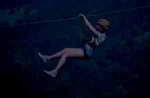 Flying Fox bei Nacht in der Vulkaneifel