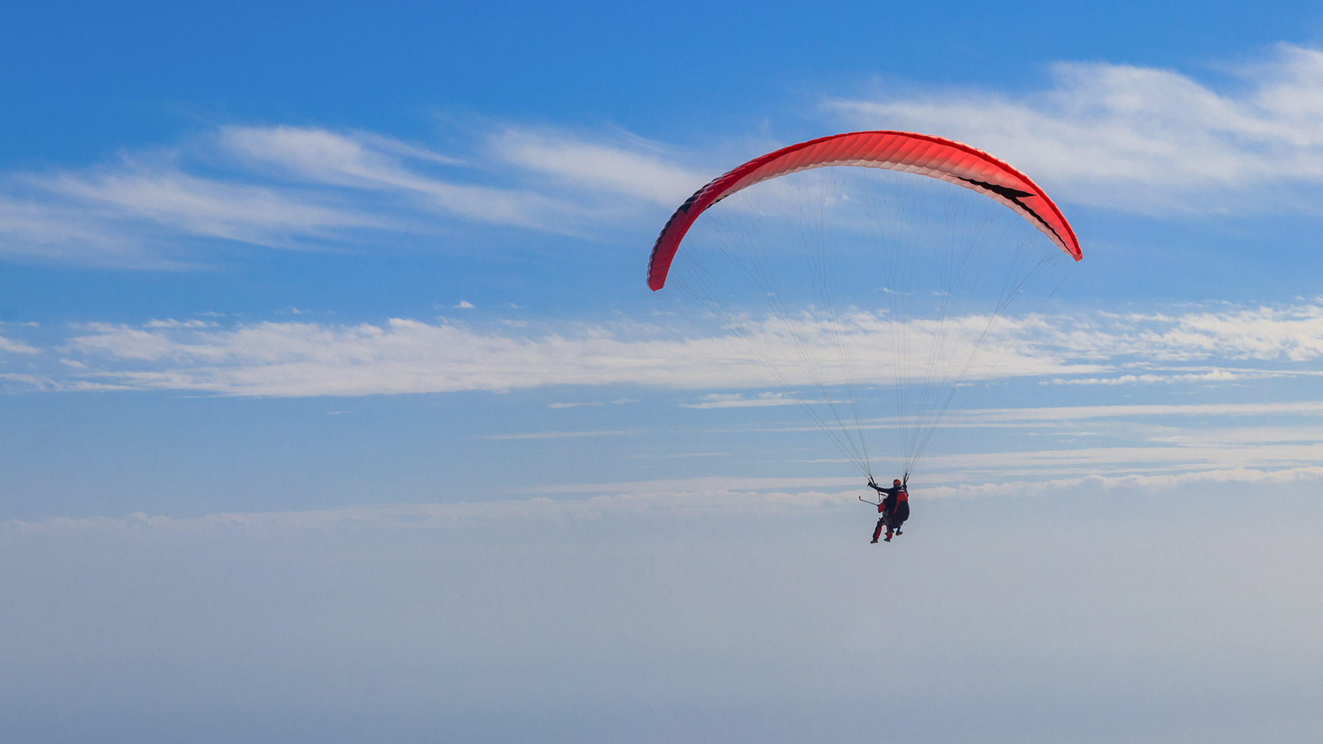 Gleitschirm Thermikflug Kössen