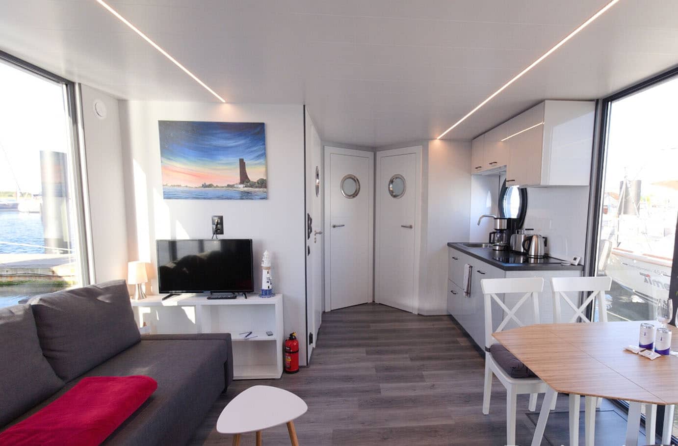 Hausboot Übernachtung mit Sauna Schleswig für 2 (4 Nächte)