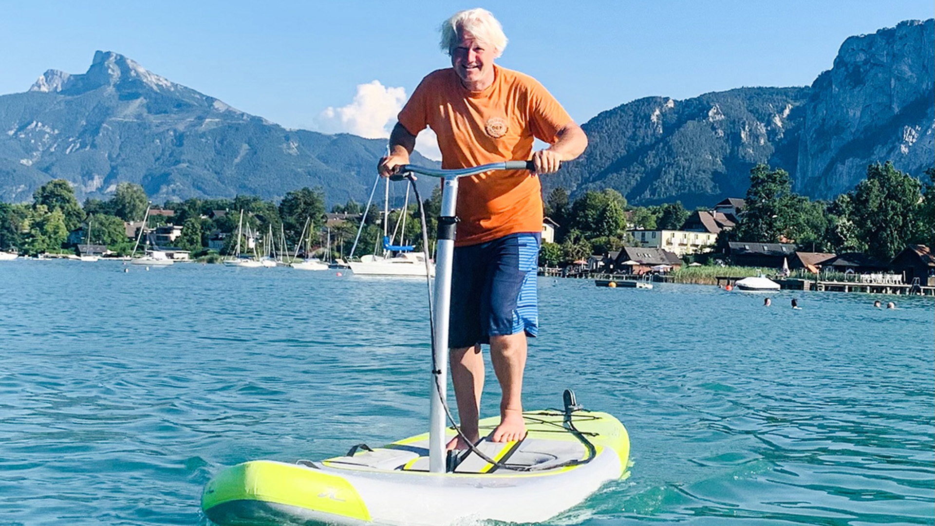 Wasserstepper am Neusiedler See